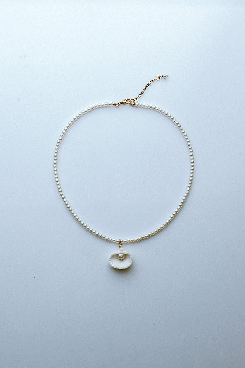 07 Shell Chain Pearl Necklace