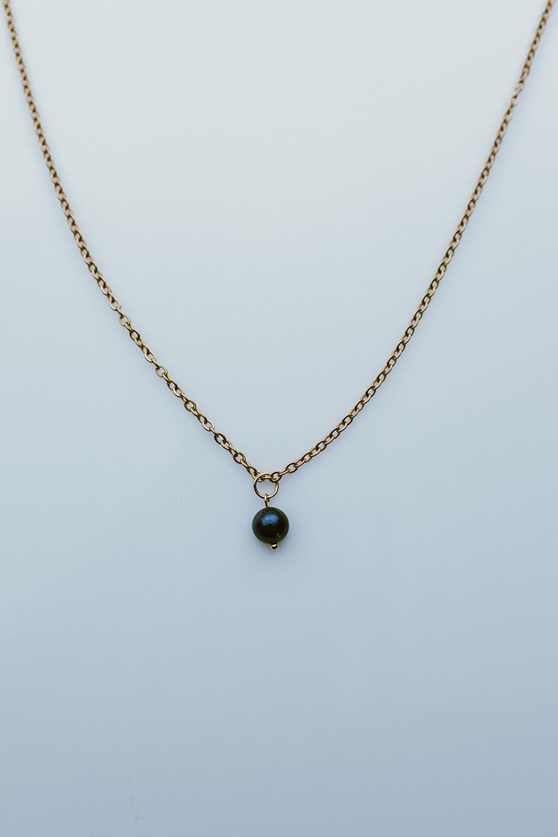 06 Pearl Pendant Chain Necklace