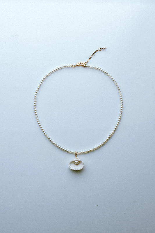 07 Shell Chain Pearl Necklace