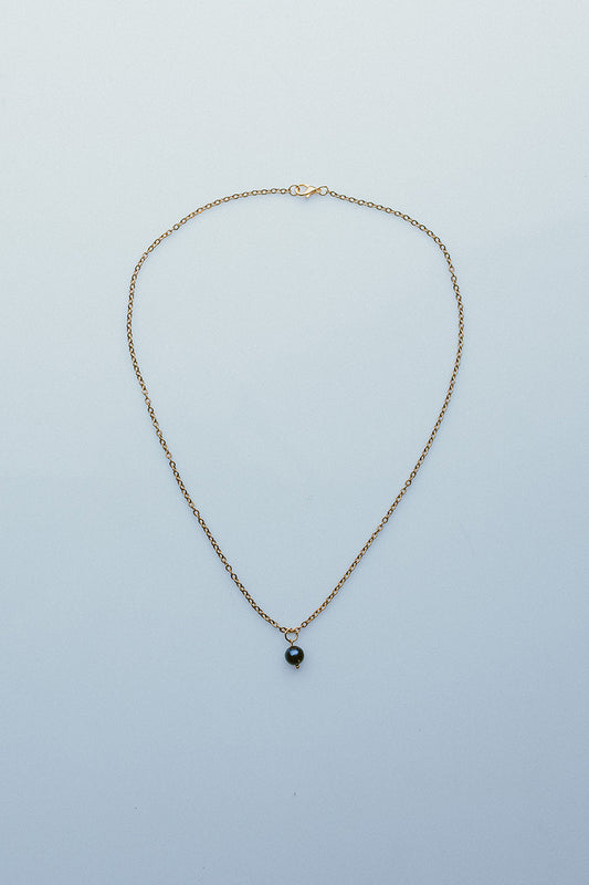 06 Pearl Pendant Chain Necklace