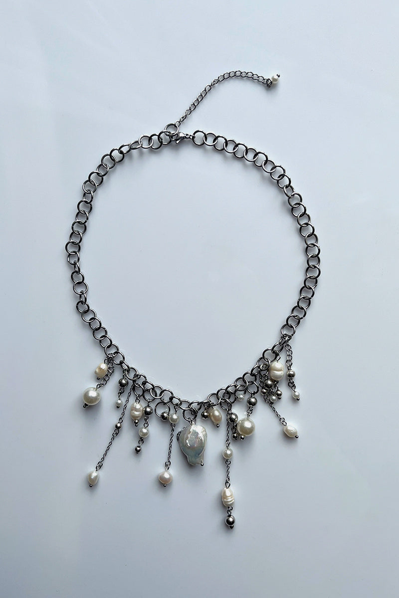 23 Multi Drop Pearl Necklace