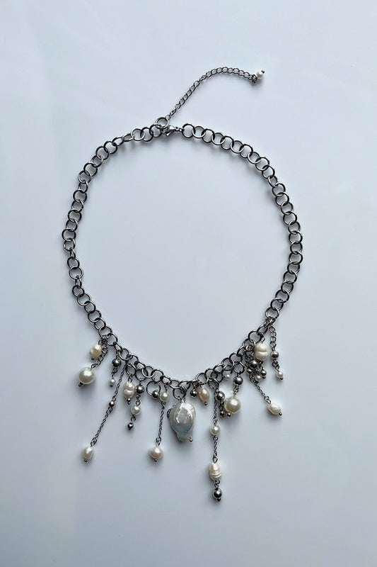 23 Multi Drop Pearl Necklace