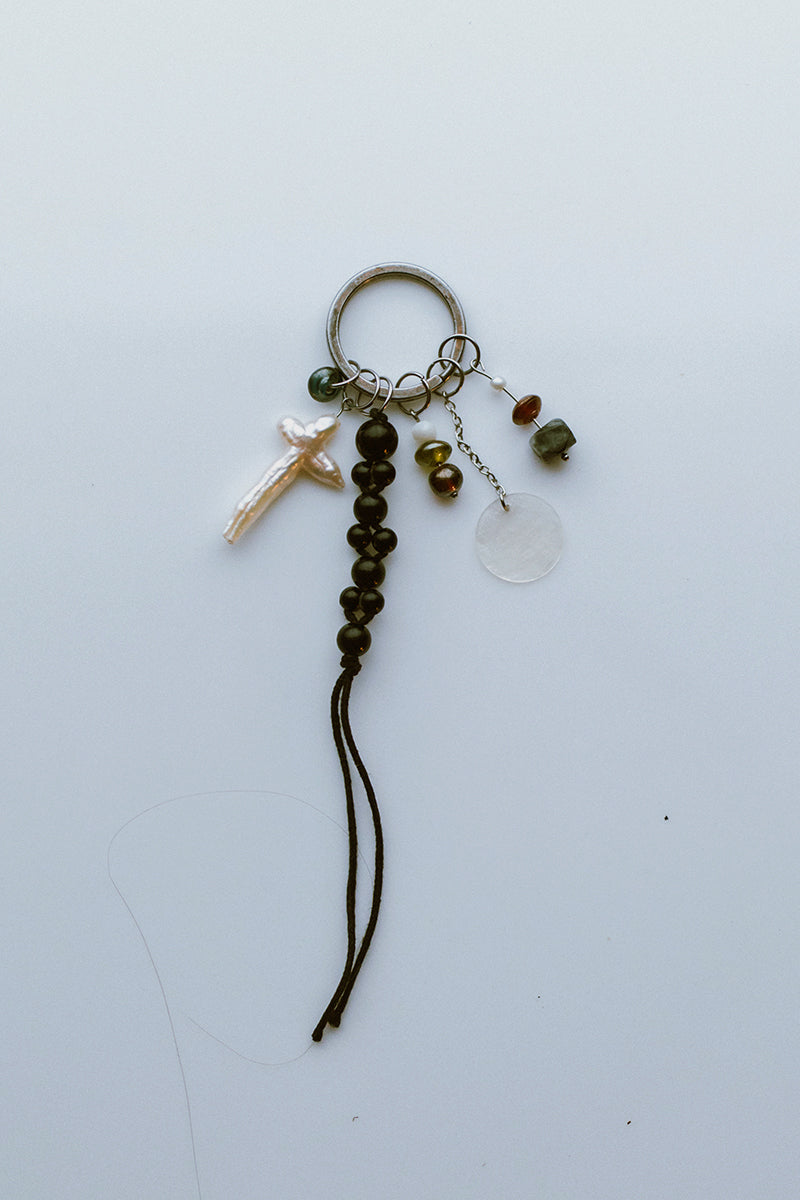 25 Pearl & Bead Keychain